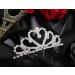Mini Heart Rhinestone Tiara for Wedding Bride Prom Birthday - Lovelyshop (1 Pack) - Buy Online on GoSupps.com