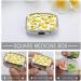 Yellow Lemon Print Pill Box | 2 Compartment Portable Medicine Organizer | Decorative Metal Case for Pocket & Purse - Buy Online on GoSupps.com