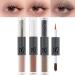 Erinde 3PCS Liquid Glitter Matte Eyeshadow Liquid Glitter Eyeliner and Matte Cream Eyeshadow 2 in 1 Korean Shimmer Matte Eyeshadow Christmas Eye Makeup Quick Drying Easy to Apply Long Lasting #02