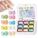 Gel Art Nails - Gel - 9 Colour Palette for Sculpting Drawing Modeling Decoration and Manicure