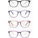 JM Reading Glasses Set of 4 - Quality Spring Hinge Readers for Men & Women +4.0 Mixed Color Pack - Buy Online on GoSupps.com
