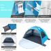 Night Cat Beach Tent - Portable Sun Shade Shelter for 2-4 Persons with UV Protection | Easy Setup & Breathable Mesh Windows | Outdoor Blue Single Layer Tent - Buy Online on GoSupps.com