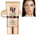 BB Cream Tinted Moisturiser With SPF BB Cream Light SPF50+ Gold Snail Sunscreen Tinted Moisturiser Face Women BB Cream Medium Hydrating BB Cream Foundation Cover Blemishes Color Correcting Cream