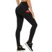 Ewedoos High Waisted Yoga Leggings with Pockets for Women - X-Large Black - Buy Online on GoSupps.com