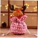 SEWOART 1pc Christmas Plush Pouches for Reindeer Party Ornament Hanging Knitted Decoration Table - Buy Online on GoSupps.com