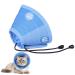 Cat Cone Collar Soft Adjustable Cat Recovery Collar Soft Collar Cone Protective Elizabethan Collar After Surgery and Injuries for for Small Pets Cats Kittens (Blue S)