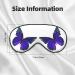 Premium Purple Butterfly Sleep Mask for Better Sleep | Reusable Soft Blackout Eye Masks for Women & Men | Ideal for Travel Camping & Gift Giving - Buy Online on GoSupps.com