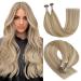 Youngsee Bondings Extensions Real Hair Blond 45cm Extensions Bondings Real Hair 1g/S Extensions Real Hair Blond Highlight Remy Bonding Extensions Real Hair Keratin U tip Bondings 50g #16/22 45 cm-U Tip 1-2- #P16/22