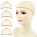 Yamel Mesh Wig Cap Net Blonde Hair Mesh Net Wig Caps 4 PCS Liner Weaving Caps for Women Men Kids Mesh Blonde