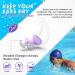 Hearprotek 2 Pairs Custom-Fit Swimmer Ear Plugs for Adults - Purple | Water Protection for Swimming, Showering, and Water Sports - Buy Online on GoSupps.com