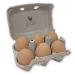 Nest Box Queen Ceramic Chicken Nest Eggs for Nest Box Training 6 Pack Brown