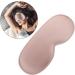 Angoily 3D Blackout Silk Sleeping Mask | Satin Eye Cover for Ultimate Comfort | Sleep Eye Mask with Memory Foam | Travel & Home Use - Pink - Buy Online on GoSupps.com