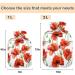 NAANLE Hot Water Bottle 2L with Cover - Watercolor Poppy Flowers for Menstrual Cramps & Pain Relief | Heat & Cold Therapy - Buy Online on GoSupps.com
