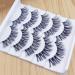 Holangela 5 Pairs of Reusable Self-Adhesive Faux Eyelashes - Natural Look Thick Fast & Black for Stunning Makeup - Buy Online on GoSupps.com