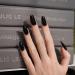Semi Cured Gel Nail Strips 20 Pcs - Cat Eye Black | Salon-Quality Manicure Set with Nail File & Cuticle Stick | Long Lasting & Easy to Apply/Remove - Buy Online on GoSupps.com