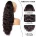Ponytail Extension 26 Inch Long Wavy Synthetic Hair Drawstring-Dark Brown With Auburn Luster - Buy Online on GoSupps.com