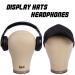 GEX Cork Canvas Block Head Mannequin 22 Inch Light Brown - Wig Display and Styling Head with Mount Hole - Buy Online on GoSupps.com