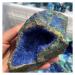 Natural Crystal Rough Natural Azurite Raw Gemstone Needle Cluster Malachite Geode Crystal Stone Collectible 1pc 400-500g