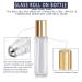 Square Refillable Glass Roller Bottles 4 Pack 10ml - Perfume Essential Oil - Buy Online on GoSupps.com