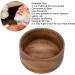 Acouto Wooden Shaving Bowl with Arch Design | Compact & Lightweight | Ideal for Barber Shops - Buy Internationally - Buy Online on GoSupps.com
