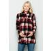 Bump Maternity Knit Sweater - High Neck Shawl Collar Tunic Pullover Top (S Burgundy/Black) - Buy Online on GoSupps.com