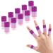 Ednyzakrn 10 piece of finger protection in the event of injury finger bandage finger bandage stretchable finger cover for trigger finger arthritis swelling basketball finger protection unit size purple pink 10