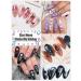 12 Sheets Butterfly Nail Art Stickers Decals - Star Moon French Design Self-Adhesive Supplies for Women & Girls | EBANKU - Buy Online on GoSupps.com