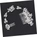 FRCOLOR Bridal Wedding Hair Comb Comb Floral rhinestone pin bride Rhinestone Headband Hair Comb - Buy Online on GoSupps.com