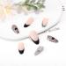 Sethexy Valentine Mandel False Nails - 24Pcs Pink Acrylic Art Press On Nails with Black Heart Design for Women & Girls - Perfect Love Heart Nails for a Romantic Look - Buy Online on GoSupps.com