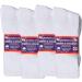 Yacht & Smith Women's Crew Diabetic Socks Value Pack - 12 Pairs, White - Buy Online on GoSupps.com