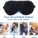 3D Contoured Sleep Mask for Men and Women | Soft Comfort Eye Mask for Sleeping | Black Light Blocking Blindfold - Buy Online on GoSupps.com