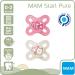 MAM Skin Soft Silicone Pacifier Set for Newborns - Extra Small 0-2 Months - 4 Pack with Sterilization Transport Boxes - Perfect for Baby Girls - Buy Online on GoSupps.com