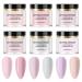 Disnace 6 colors acrylic powder for nails High-quality nail powder set with 5g each per jar for impressive nail art effects