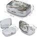 White Dragon Style Pill Box - 2 Compartment Decorative Metal Pill Organizer for Pocket & Purse - Portable Medicine Case - Buy Online on GoSupps.com