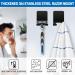 Razor Bracket Shower Black - 4 Pcs Stainless Steel 304 Shaver Holder No Drill Self-Adhesive Smooth Edges - Buy Online on GoSupps.com
