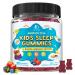 Kids Sleep Gummies Magnesium Glycinate 100/200 mg for Natural Sleep Relaxation and Calm Support Melatonin Free Sleep Aid Kid Melatonin Alternative for Restful Sleep Sugar Free Mixed Berry 60 Ct