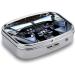 Airplane Cockpit Pill Box - Cute Square Portable Medicine Organizer for Vitamins & Tablets - Ideal for Purse & Pocket - Buy Online on GoSupps.com