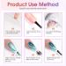 Double Rhythm Cat Eye Gel Nail Polish Set - 6 Shimmer Glitter Colors with 9D Holographic Magnet Effect | International Shipping Available - Buy Online on GoSupps.com