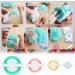 Brimfulite Pom Pom Makers Set with Scissors - 4 Sizes for DIY Yarn Crafts (Green Blue Pink Yellow) - Buy Online on GoSupps.com