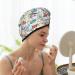 Quick-Dry Hair Towel Wrap with Button - Summer Stamp | Turbo Hair Drying Turban for Effortless Style - Buy Online on GoSupps.com