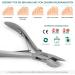 Blizzard Podiatrist Ingrown Nail Clippers for Men - German Forged 5 Professional Nail Cutter Set - Hospital Grade Concave Head Nipper for Ingrown Toenails - Podiatry Nail Kit 13cm - Buy Online on GoSupps.com