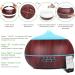 Aroma Oils Diffuser & Humidifier - 500ml Ultrasonic Essential Oil Diffuser with Remote Control for Bedroom Office & Yoga - Quiet Aromatherapy Fragrance Lamp in Brown - Buy Online on GoSupps.com
