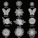 Zcketo 12 Pcs White Embroidery Lace Flower Rose Butterfly Patches - DIY Sewing Craft Appliques for Clothes, Bags, Hats & Wedding Decor - Buy Online on GoSupps.com