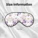 SSIMOO Beautiful Grape Leaves Sleep Mask | Adjustable & Breathable Eye Mask for Comfortable Sleep | Fashionable Black Design - International Shipping Available - Buy Online on GoSupps.com