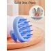 Heeta Scalp Massage Brush Silicone Hair Brush for Soft Bristle Massage | Shampoo Brush for Wet & Dry Hair - Blue - Buy Online on GoSupps.com