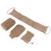 Bath Sponge Exfoliating Jute Back Scrubber Shower Loofah Bath Concave Convex Surface Body Scrubbers for Removing Dead Skin Jute Exfoliating Scrubber Kit Shower Body Exfoliator