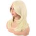 MapofBeauty 20 Long Layered Synthetic Hair Wig with Bangs - Light Blonde - Buy Online on GoSupps.com