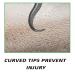 Blackhead Tweezer - Professional Curved Steel Tip Acne & Blemish Extractor by Rapid Vitality (Yellow) - Buy Online on GoSupps.com