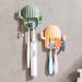 Haiaxx Wall-Mounted Cactus Toothbrush Holder - Multifunctional Bathroom Organizer & Hook for Razors | Stylish White Design - Buy Online on GoSupps.com