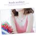 OATIPHO Colorful Heart Pendant Womens Summer Accessories Personalized Necklace Bride Bead Necklace Love As Shown 2 49X2CM - Buy Online on GoSupps.com
